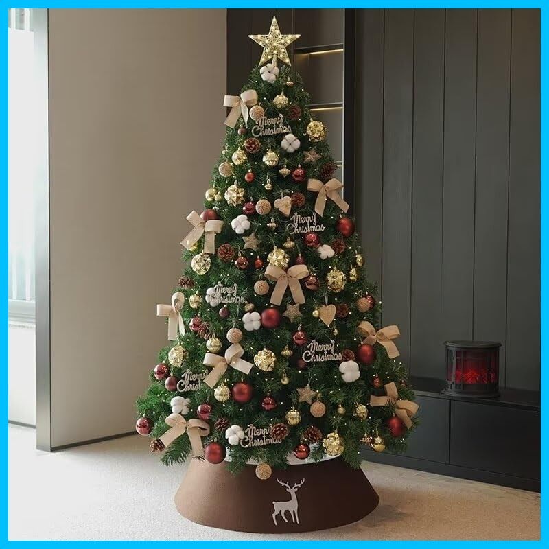 150CM クリスマスツリーセット クリスマスツリー christmas tree クリスマス飾り 豪華 オーナメント LEDライト付き スカート付き 組み立て簡単 屋内 屋外 商店