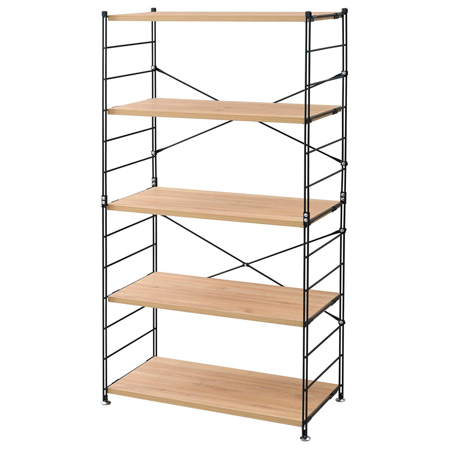 新品 山善(YAMAZEN) ラック オープンシェルフ 幅85.5×奥行41.5×高さ