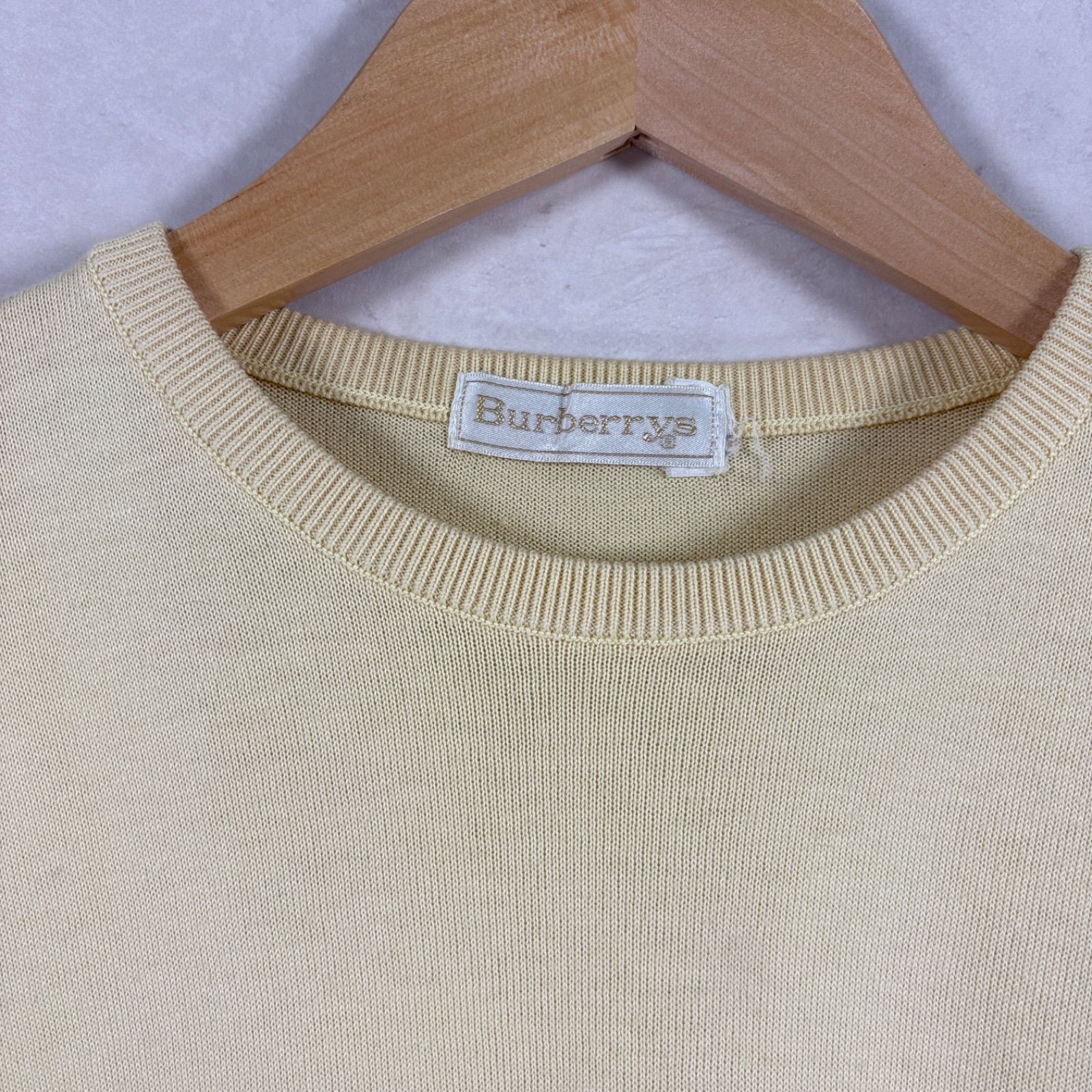 バーバリー 90s Burberrys ホースロゴ刺繍 セーター Lサイズ 90s Burberrys ヴィンテージ バーバリー ホースロゴ刺繍 ハイゲージ