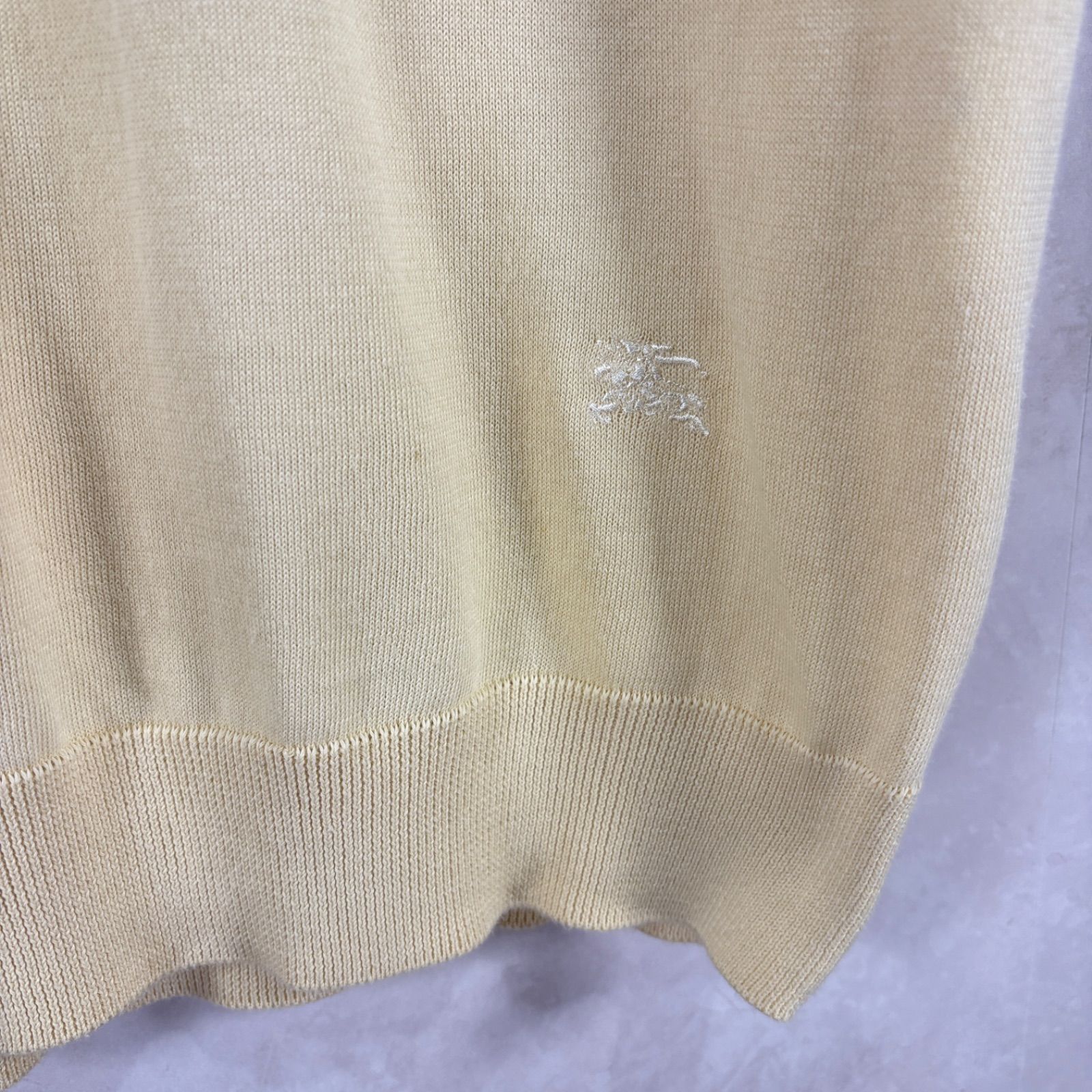 90s Burberrys ヴィンテージ バーバリー ホースロゴ刺繍 ハイゲージ