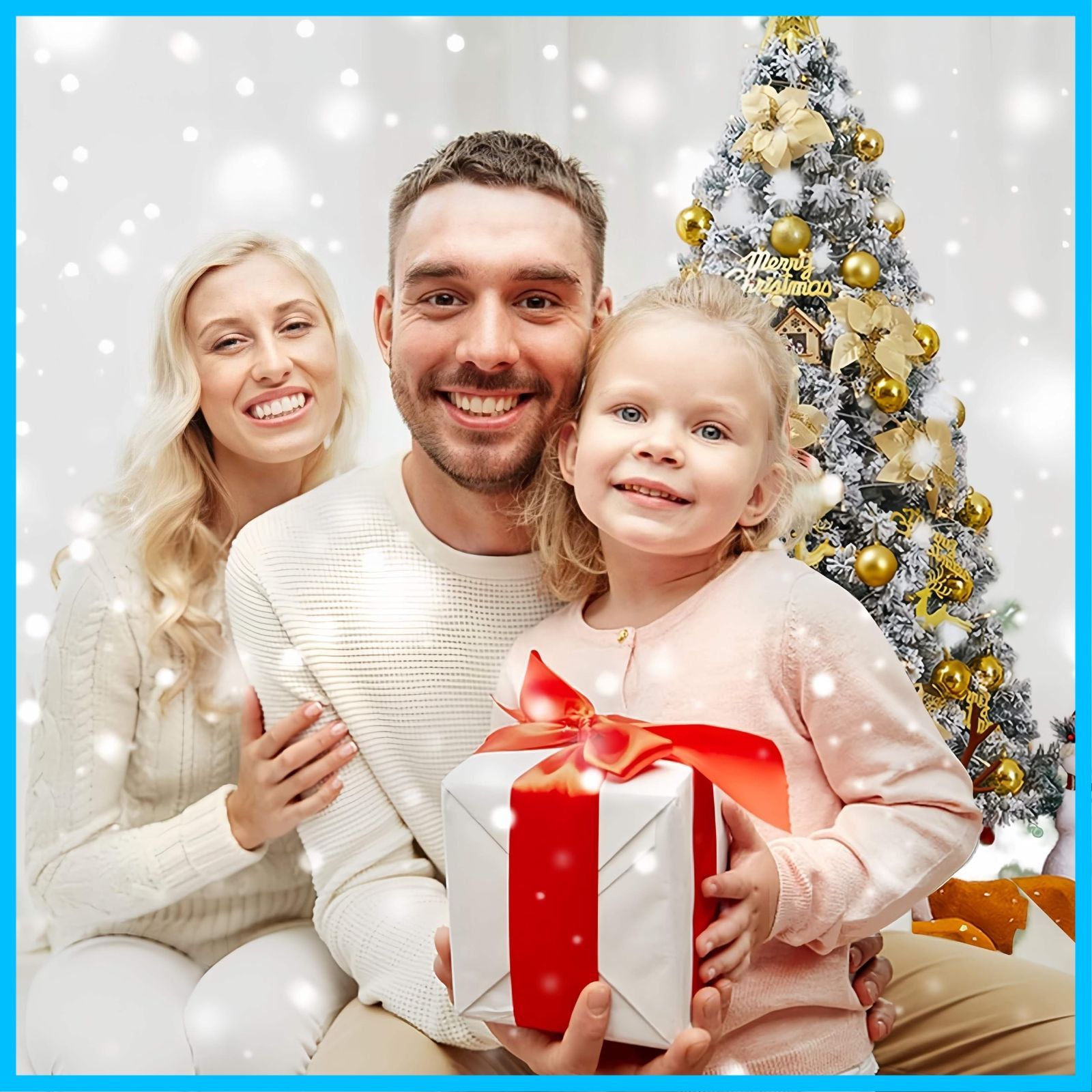 豪華なクリスマスツリーの飾り付き