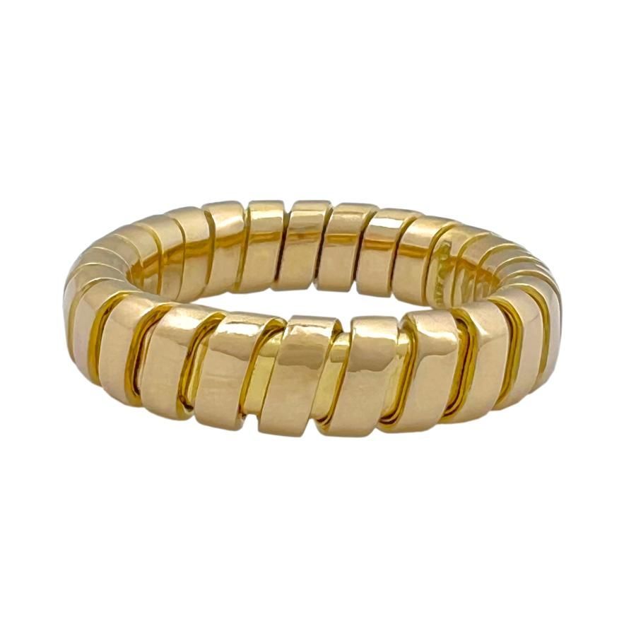 BVLGARI　トゥボガス　750　K18　YG　ヴィンテージ　リング BVLGARI ブルガリ リング トゥボガス ヴィンテージ スネーク 750 K18