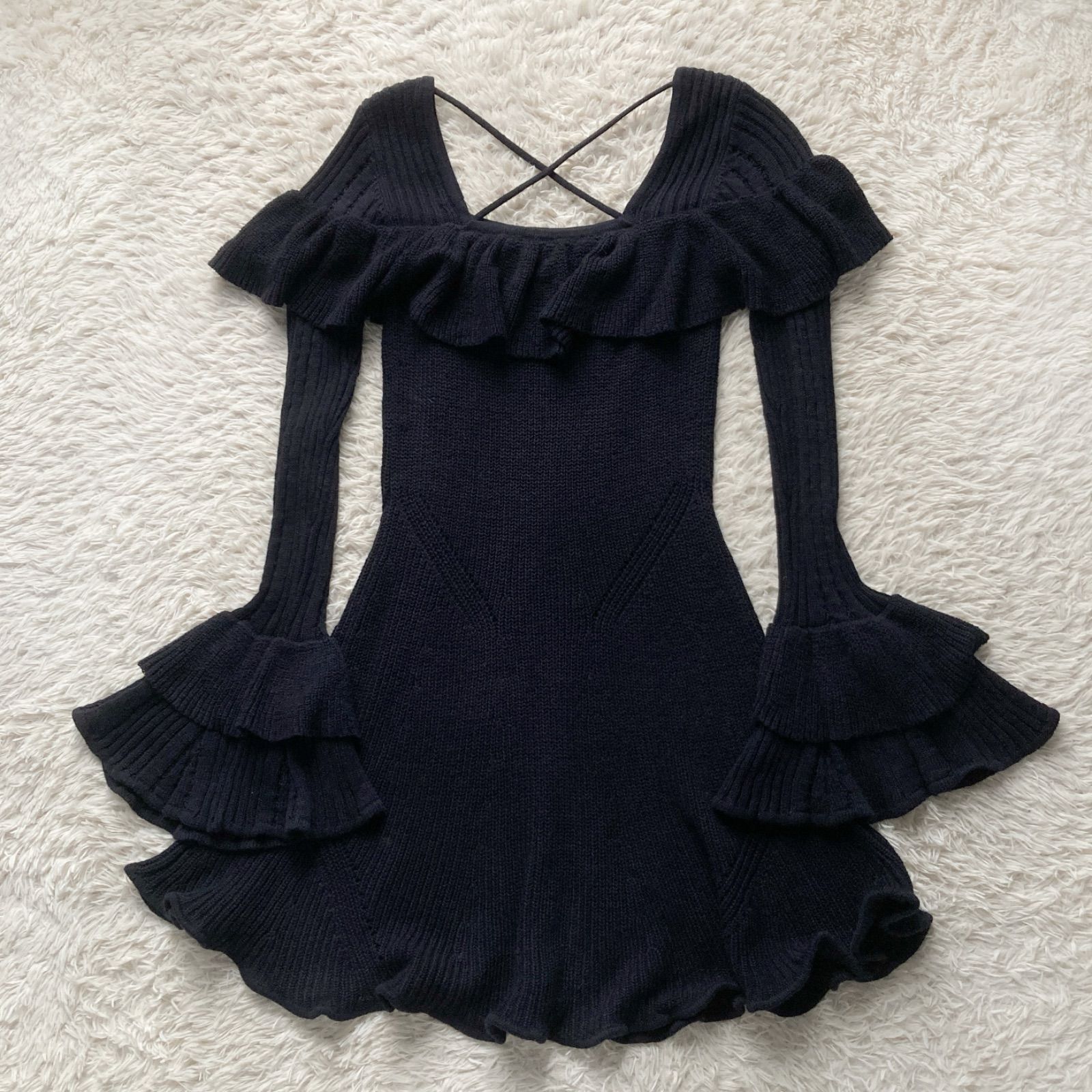 美品 Self-Portrait セルフポートレイト ニットワンピース 美品 Self-Portrait セルフポートレイト ニットワンピース