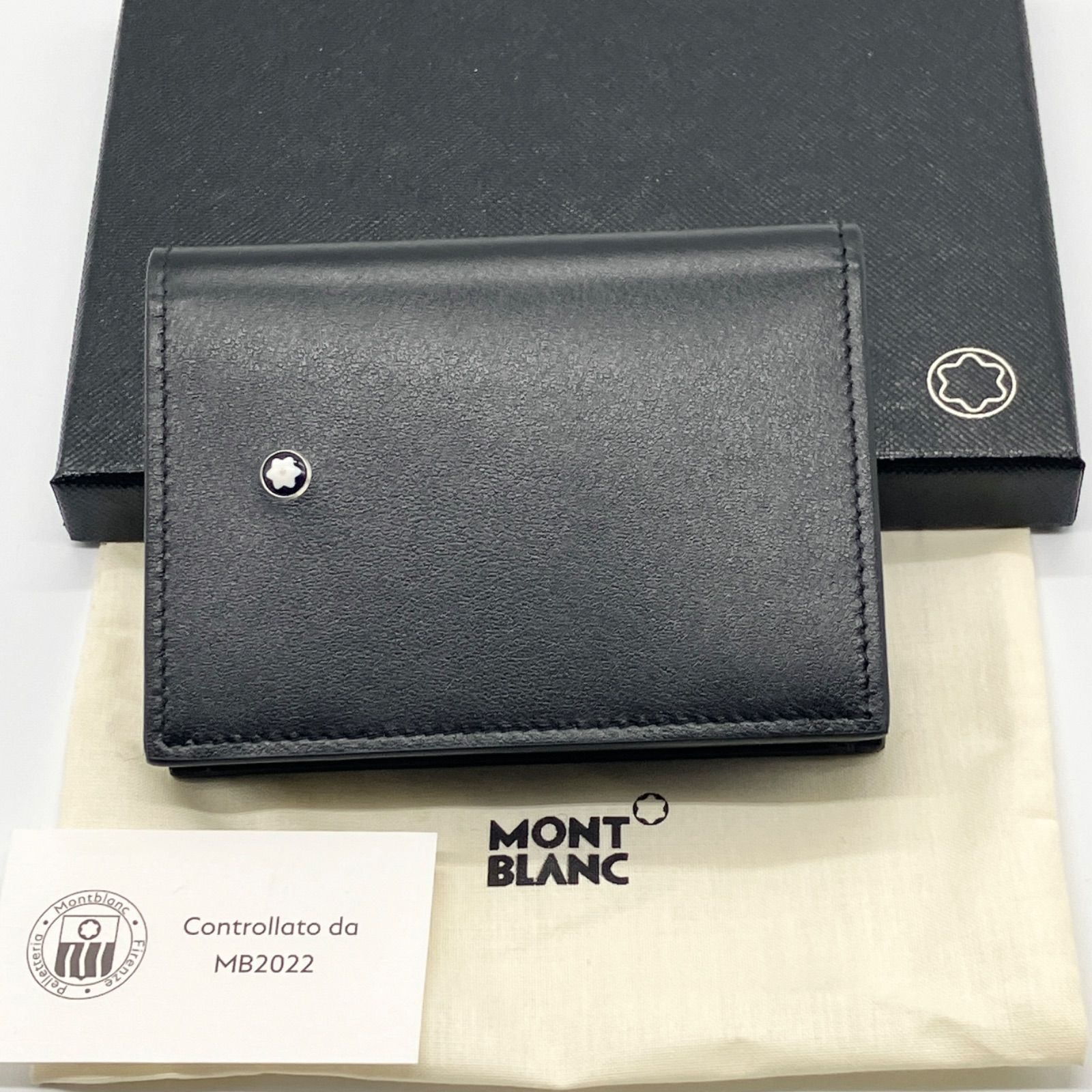 MONTBLANC ブラックレザーカードホルダー