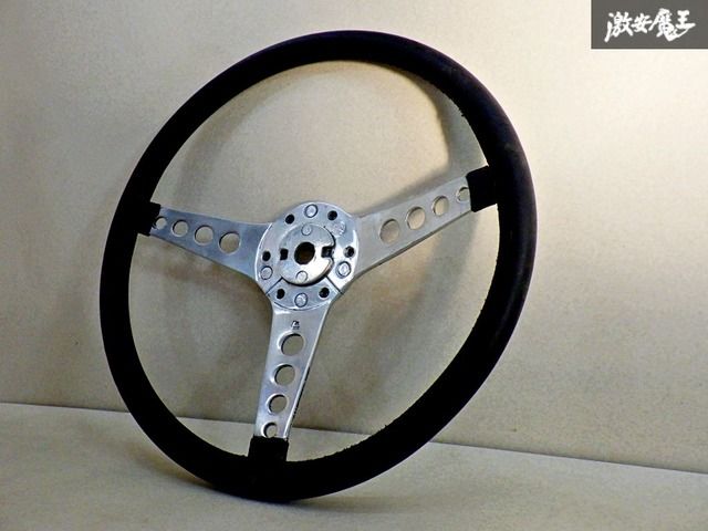 希少！当時物】レスレストン Les Leston レザー ステアリング ハンドル