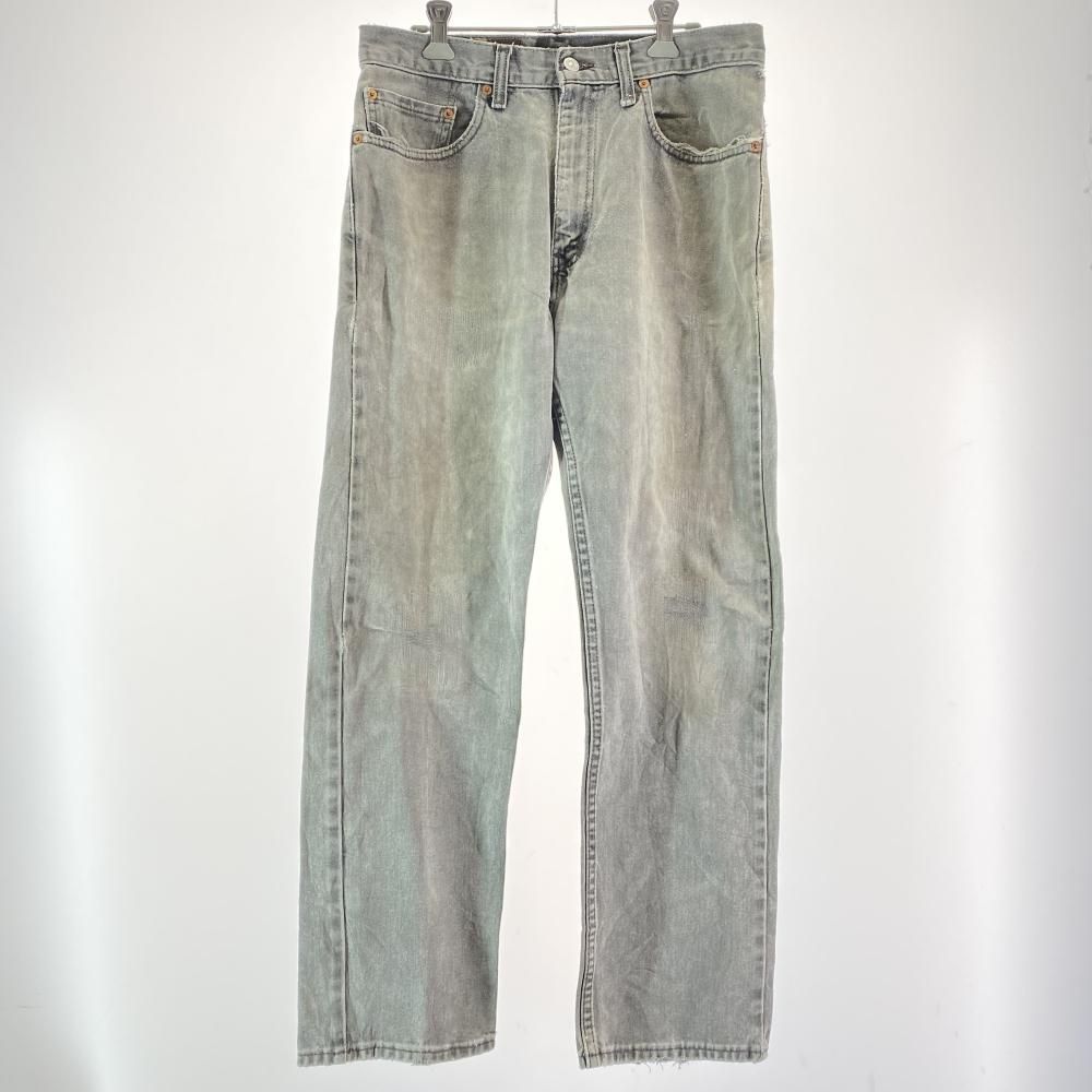 90s LEVIS 刻印554 505 ブラックデニム 実寸79 リーバイス 17