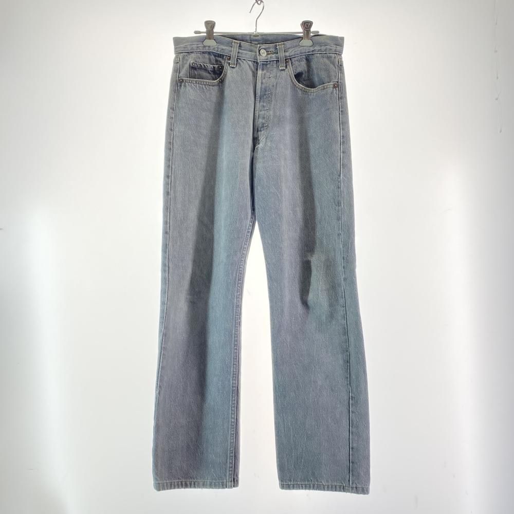90s LEVI S 先染め 刻印653 ブラックデニム W31 L32 リーバイス 17