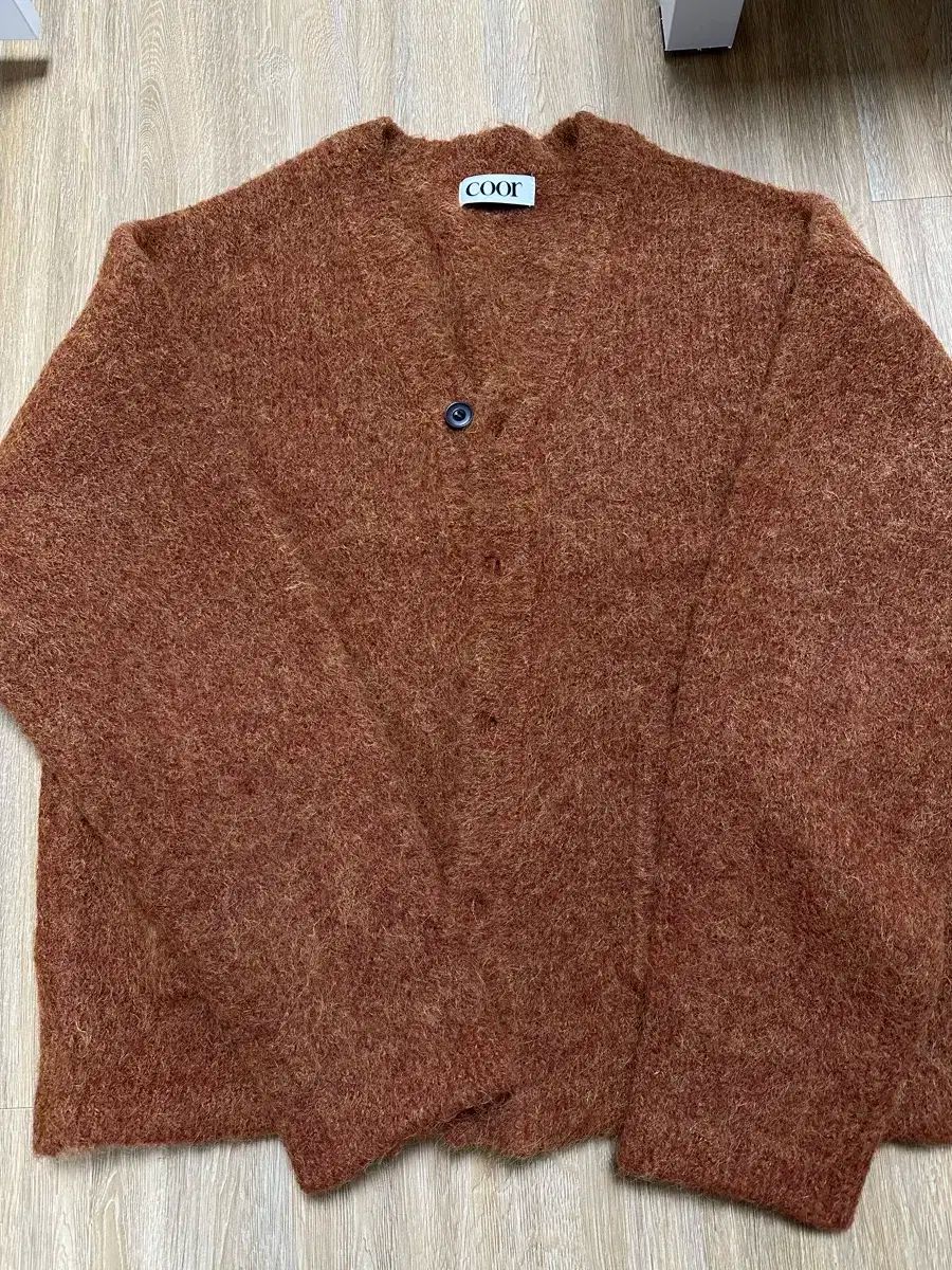 クアー アルパカ メランジ パーカ L