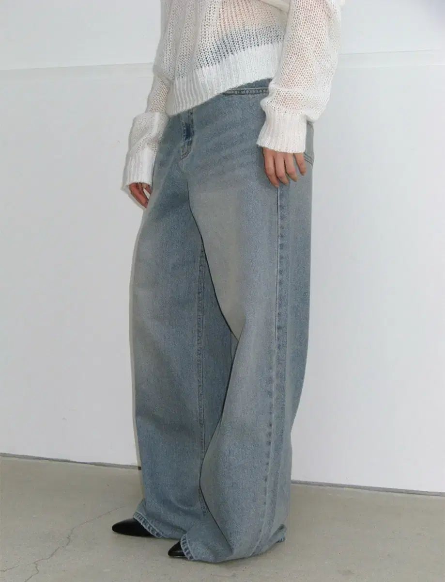 ロックケーキ Dixy Low Rise Wide Jeans XS