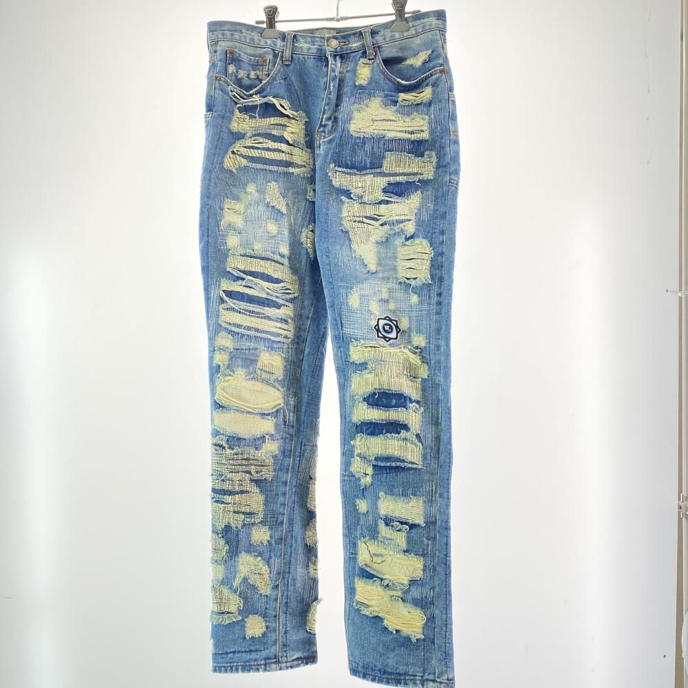 WANNA L.F.S.E 55 Distressed Jeans サイズ1 インディゴ ワナ 17