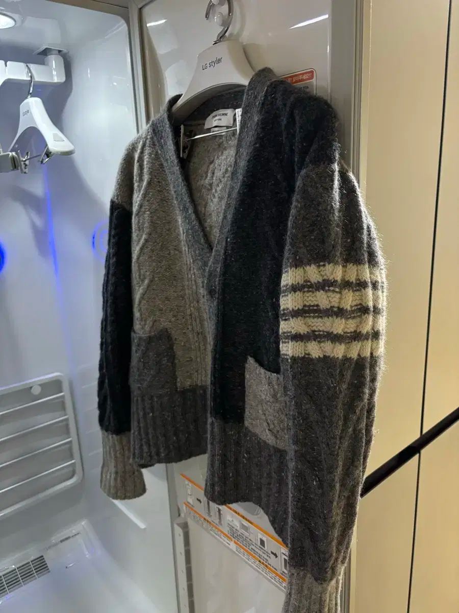 百貨店 トムブラウン アランケーブル 斜めボーダー 袖ストライプ カーディガン 3サイズ