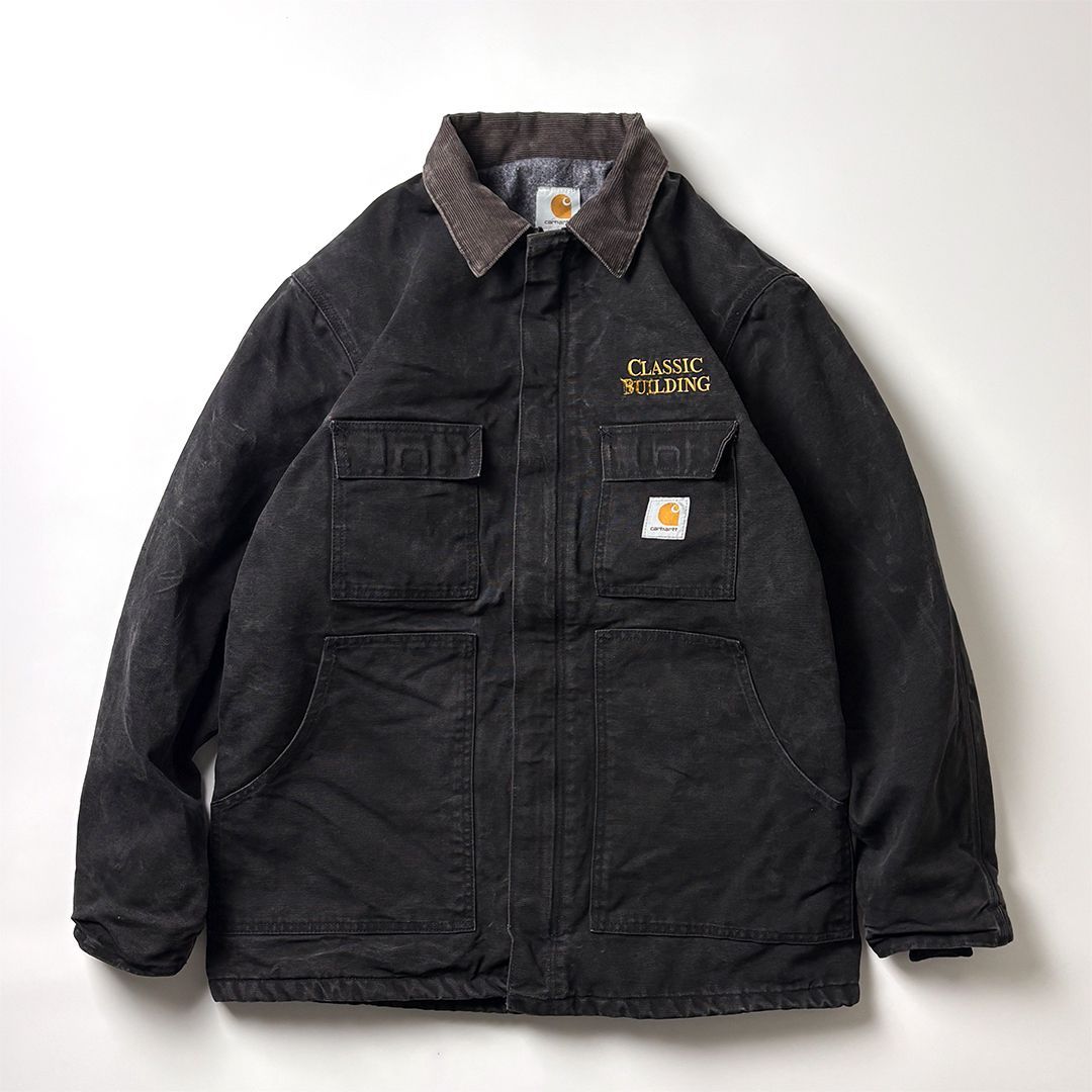 【美品】カーハート トラディショナルコート L 黒 Carhartt カーハート トラディショナルコート L ブラック 黒 ダック地