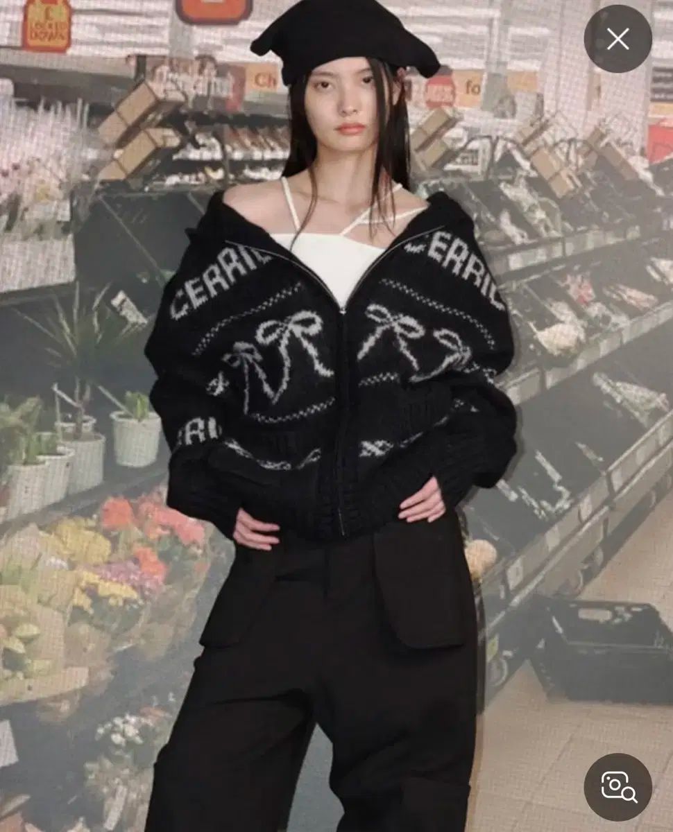 セリック リボン カウチン カーディガン