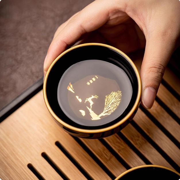 10点入り黒釉功夫茶具セット 家用 軽奢 陶瓷 茶釜 茶杯 WWW_OPDRERGINERDOGAN_COM