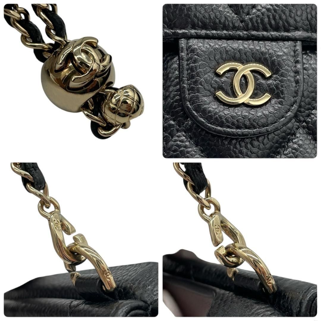 平民の価格、数量限定！ シャネル CHANEL スマホケース iPhone15Pro 斜め掛けストラップ キャビアスキン マトラッセ ランダムシリアル 品質も最も優れた！