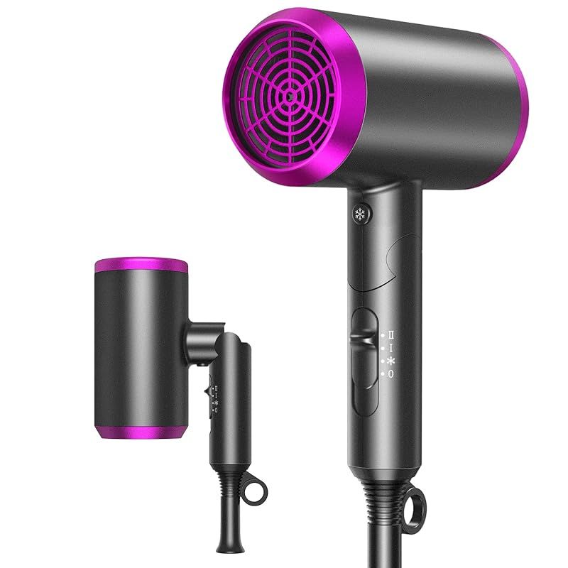 ヘアドライヤー 大風量 速乾 マイナスイオン 折り畳み式 軽量 57℃恒温 過熱防止 ノズル付き ドライヤー 3段階調節 携帯便利 オシャレ 家庭用 旅行用 ヘアサロン プレゼント