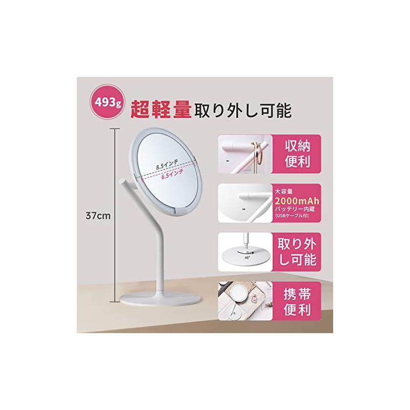 6.5インチ 化粧ミラー