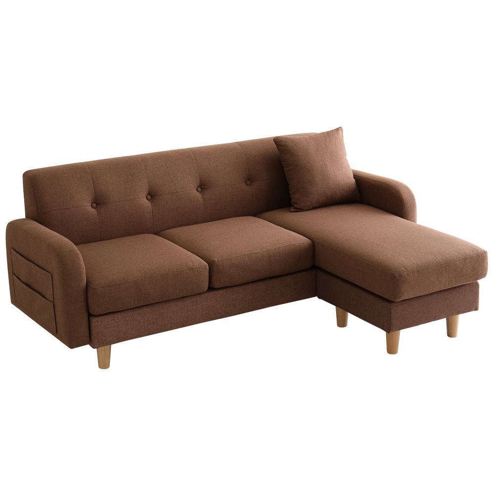 3人掛けカウチソファ Zecta ゼクタ ZCT 3 P BR ブラウン