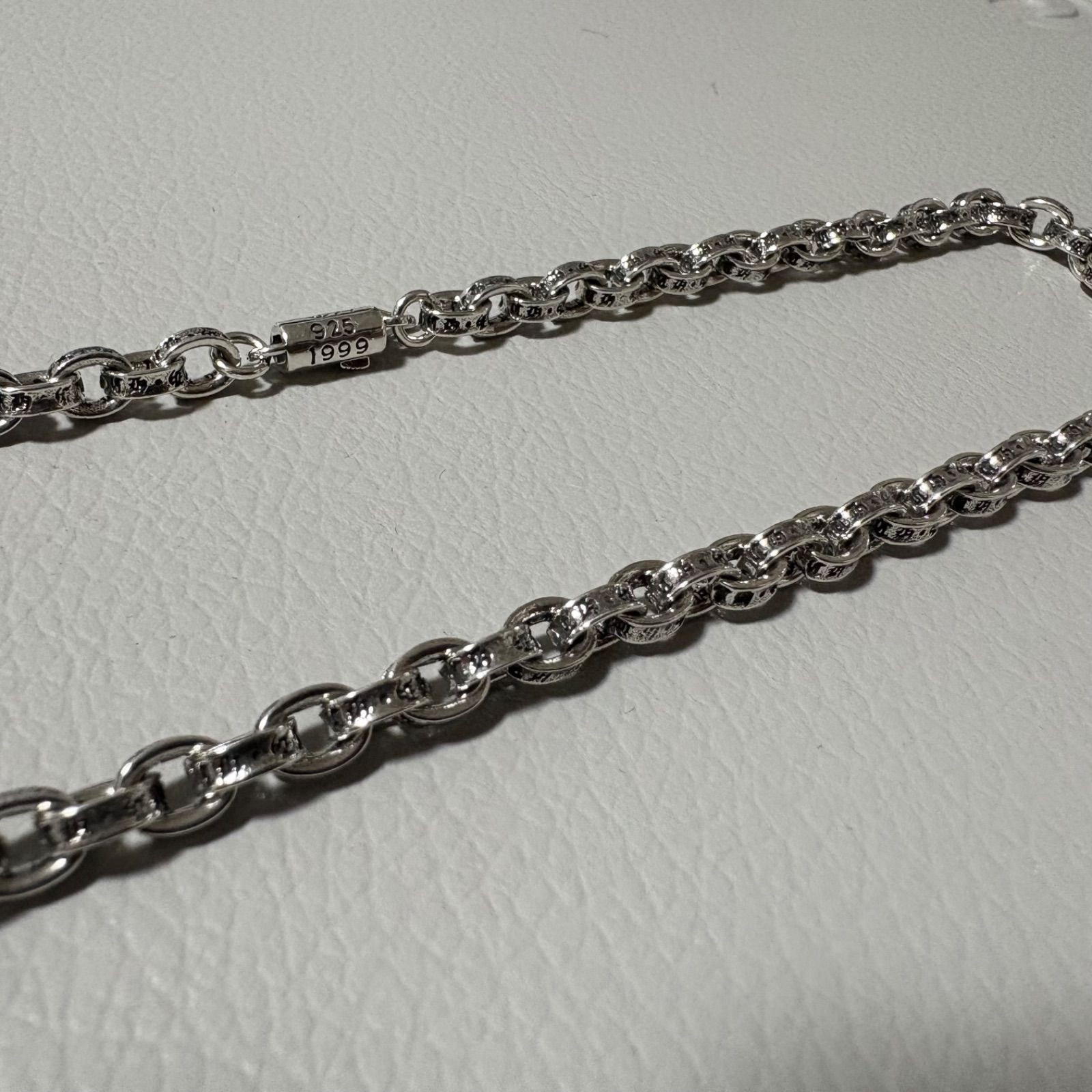 クロムハーツCHクロスペンダント ラージ with ベイル ペーパーチェーン