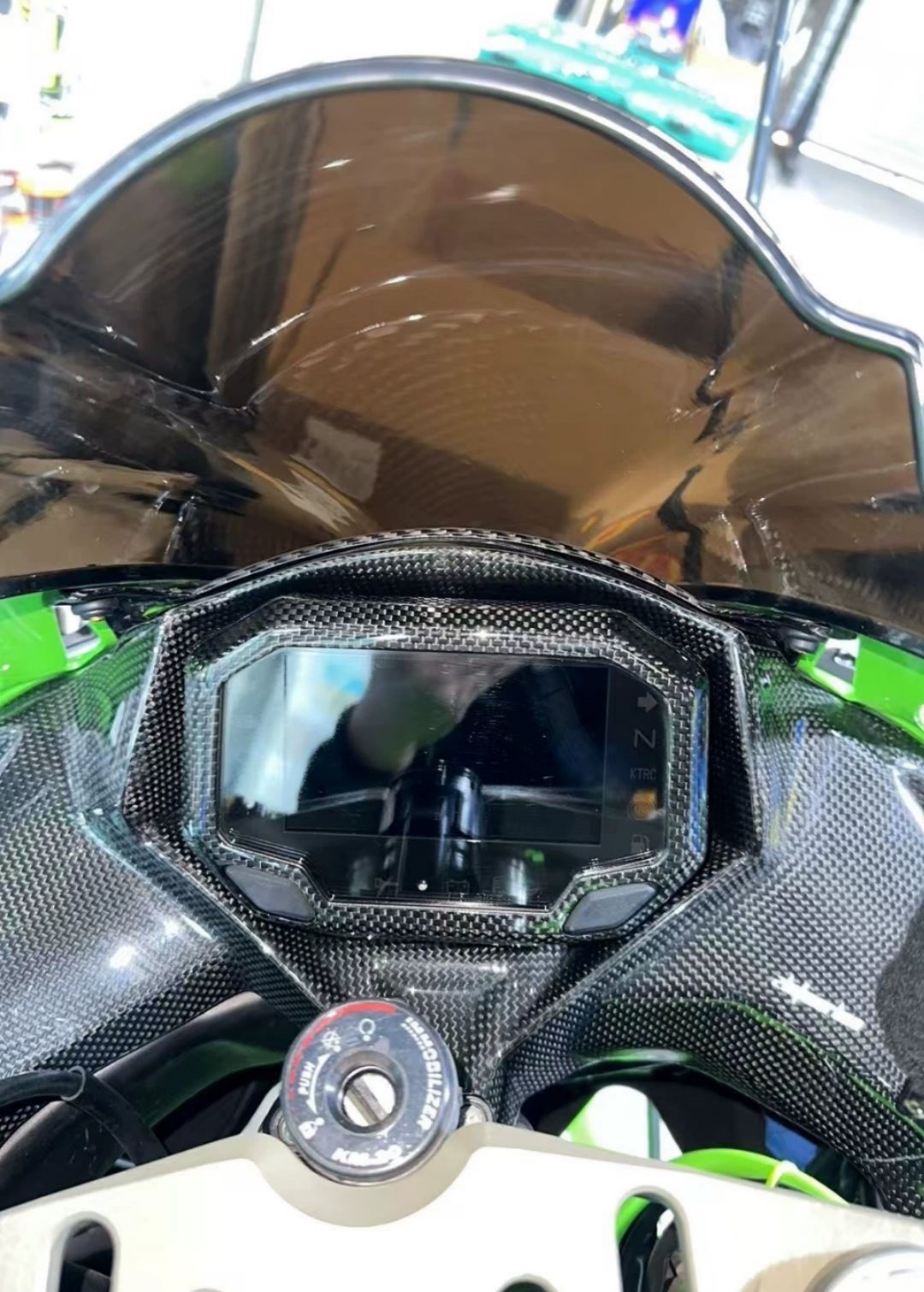 スピードメーター 機器 保護カバー カワサキ Ninja ZX 6 R 636 2025 カーボンファイバー