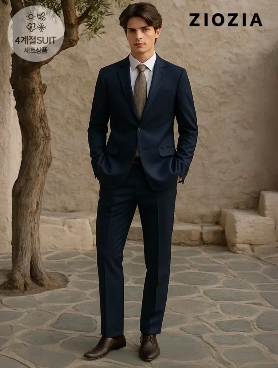 ZIOZIA ネイビー デイリー メンズ スーツ セット サイズ 100