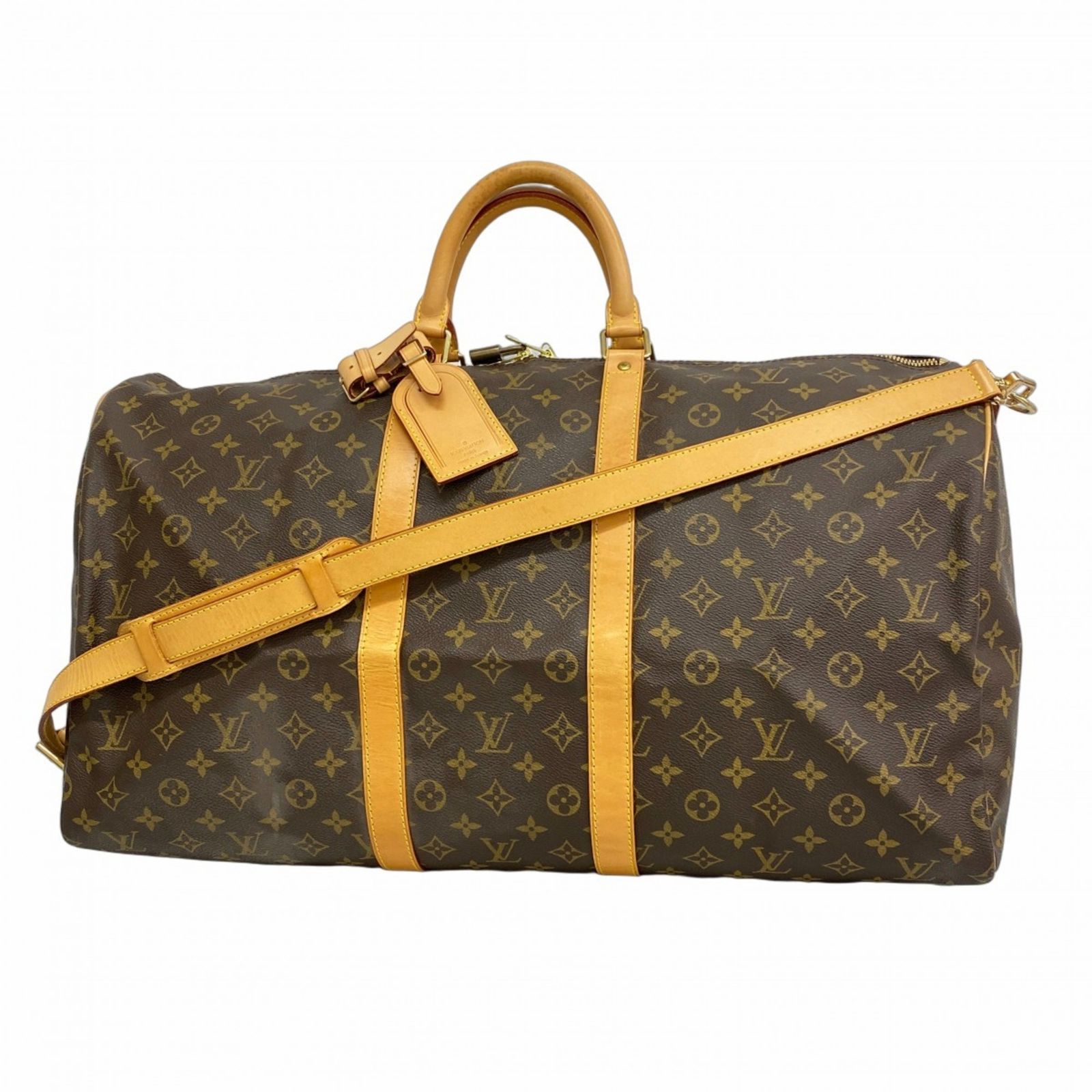 ルイ ヴィトン Louis Vuitton ルイ ヴィトン ボストンバッグ モノグラム キーポルバンドリエール55 M41414 ブラウンメンズ レディース P1655641