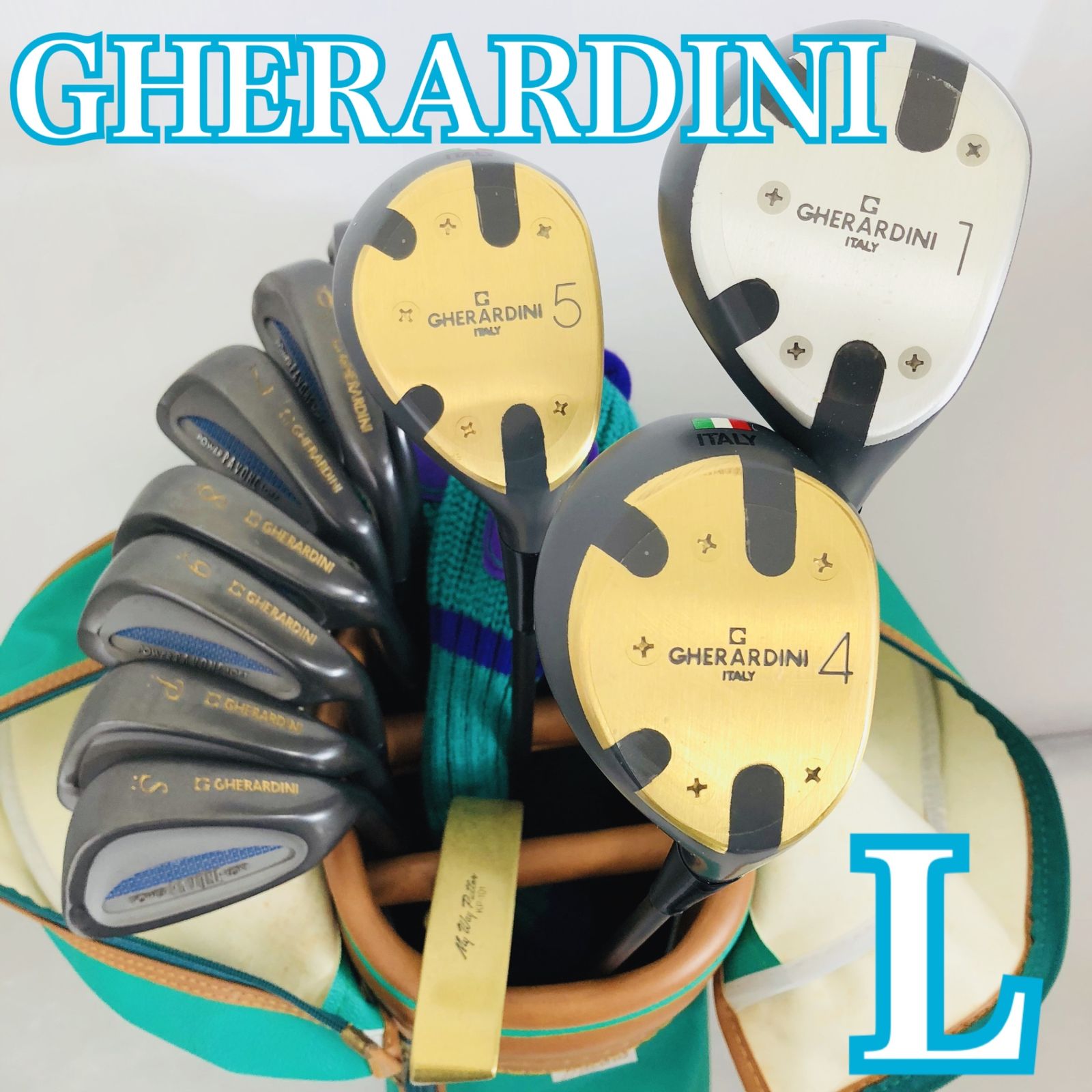 レディース GHERARDINI ゲラルディーニ ゴルフ クラブ セット 入門 バッグ付き 右利き パター付 Y-142