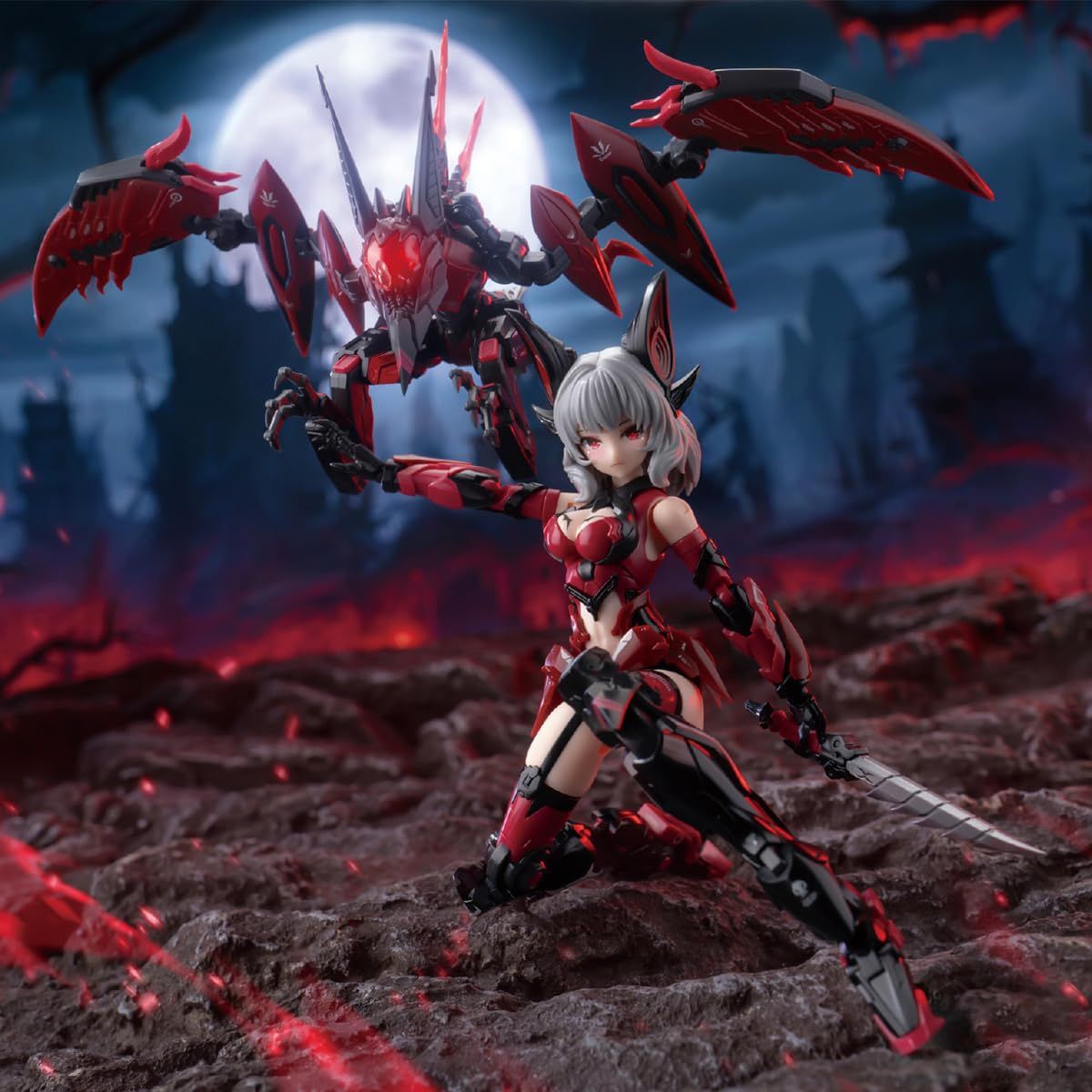 HiPlay 御模道 Eastern Model 1 12 ATK.GIRL 無尽黒夜 カミラ 吸血鬼 バットメカ娘 機甲少女可動 1 12 組み立て式 プラモデル EM2025006YC 御蔵カード版