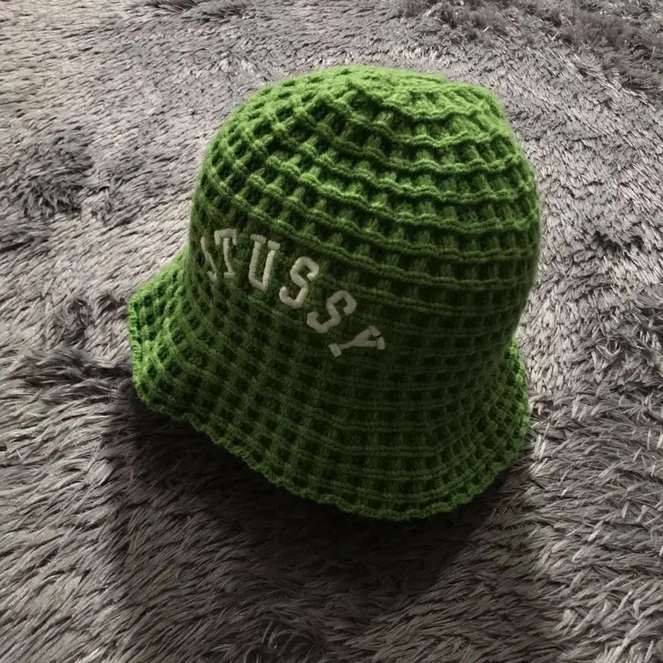 57 cm A級 STUSSY ワッフル ニット バケットハット