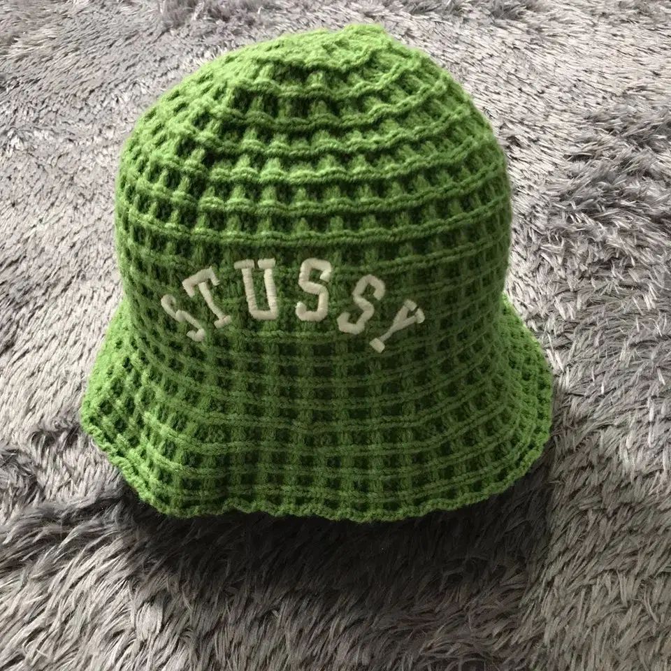 57cm A級 STUSSY ワッフル ニット バケットハット