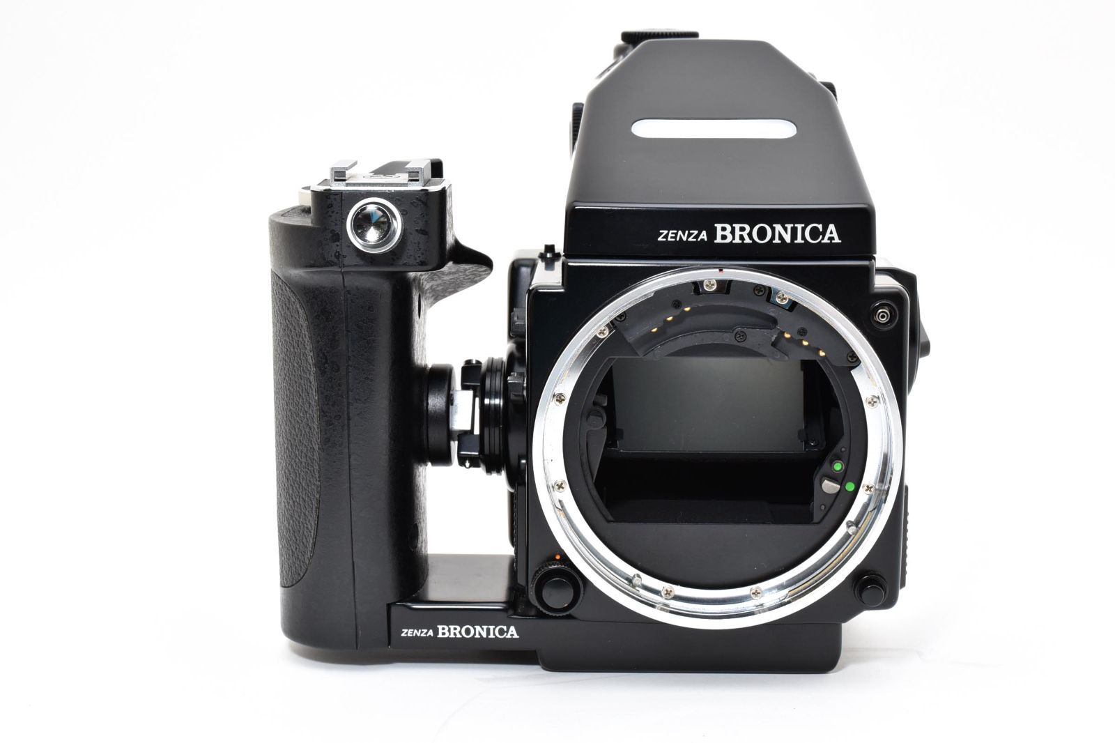 返品保証 ゼンザブロニカ ZENZA BRONICA ETR Si ボディ AE-III ファインダー シャッターOK 01251026