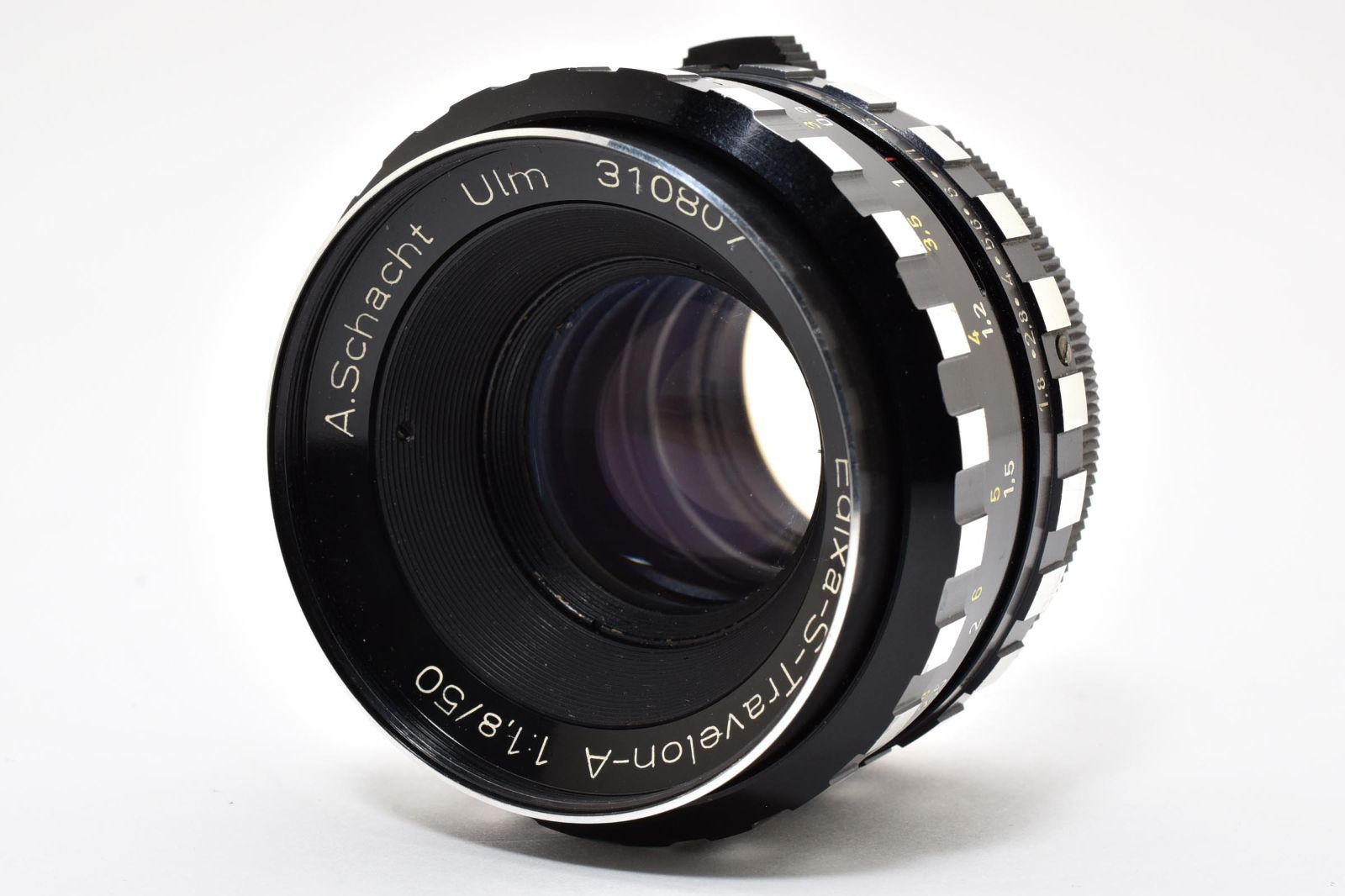 返品保証 実用品 Schacht Ulm Edixa-S-Travelon-A 50mm F1.8 M42 エディクサ 02251103