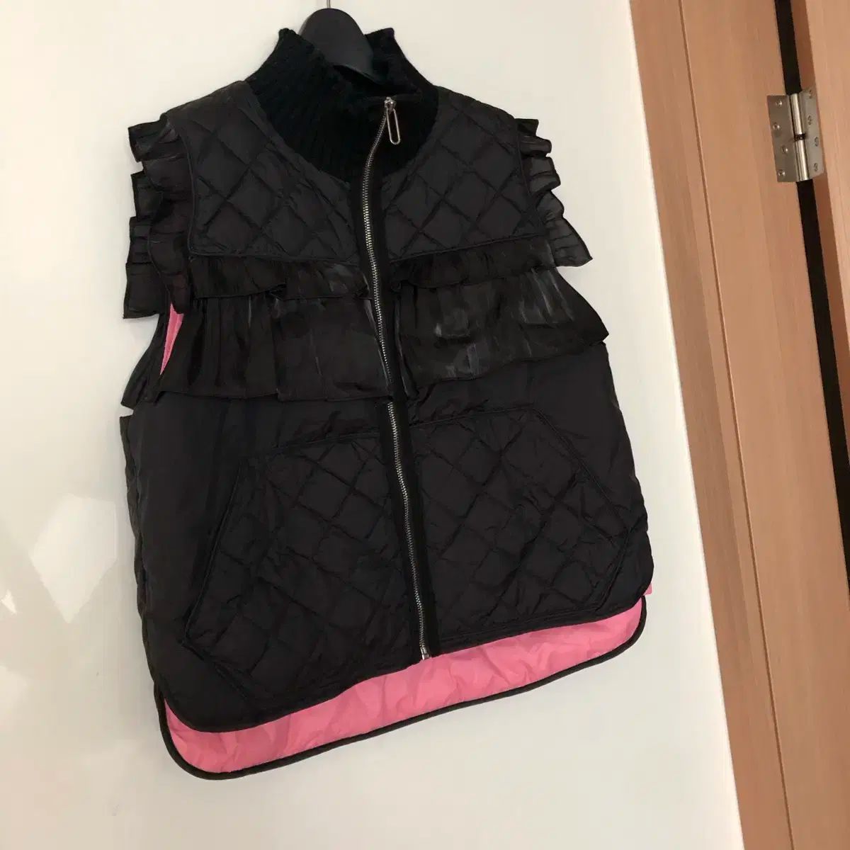 オッズセカンド 20年 キルティング フリル フリル グースダウン ダウン ベスト ベスト ラブリー