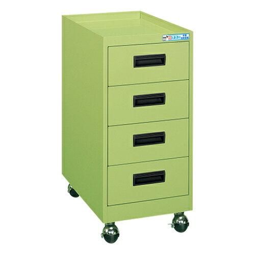 サカエ キャビネットワゴン グリーン 2 AN 2230337