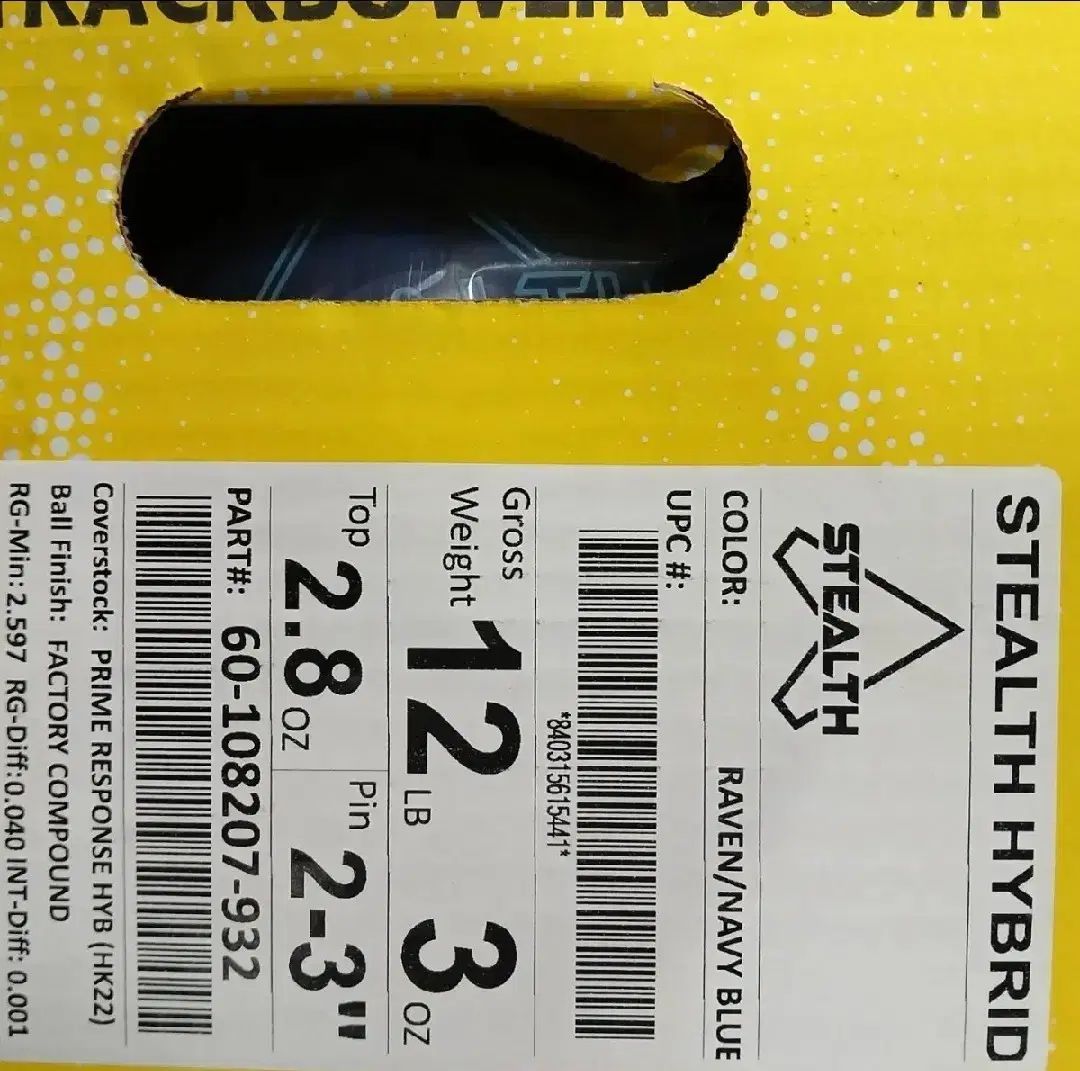  12パウンド トラック ステルス ハイブリッド ボーリング 球 ボウリング スポーツ