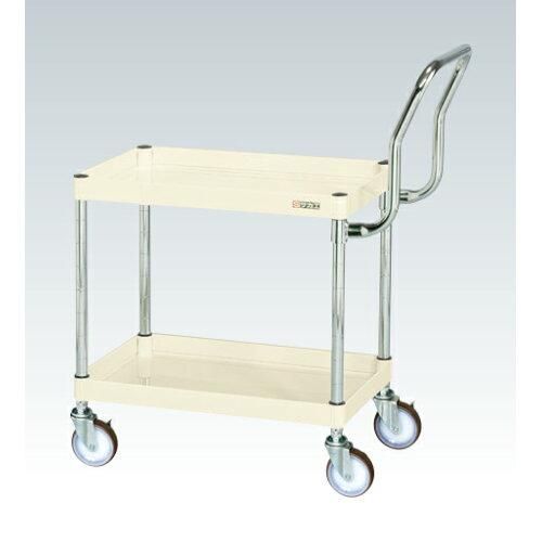 サカエ CSパールワゴン中量 ハイタイプ取手 アイボリー CSP- 2229953