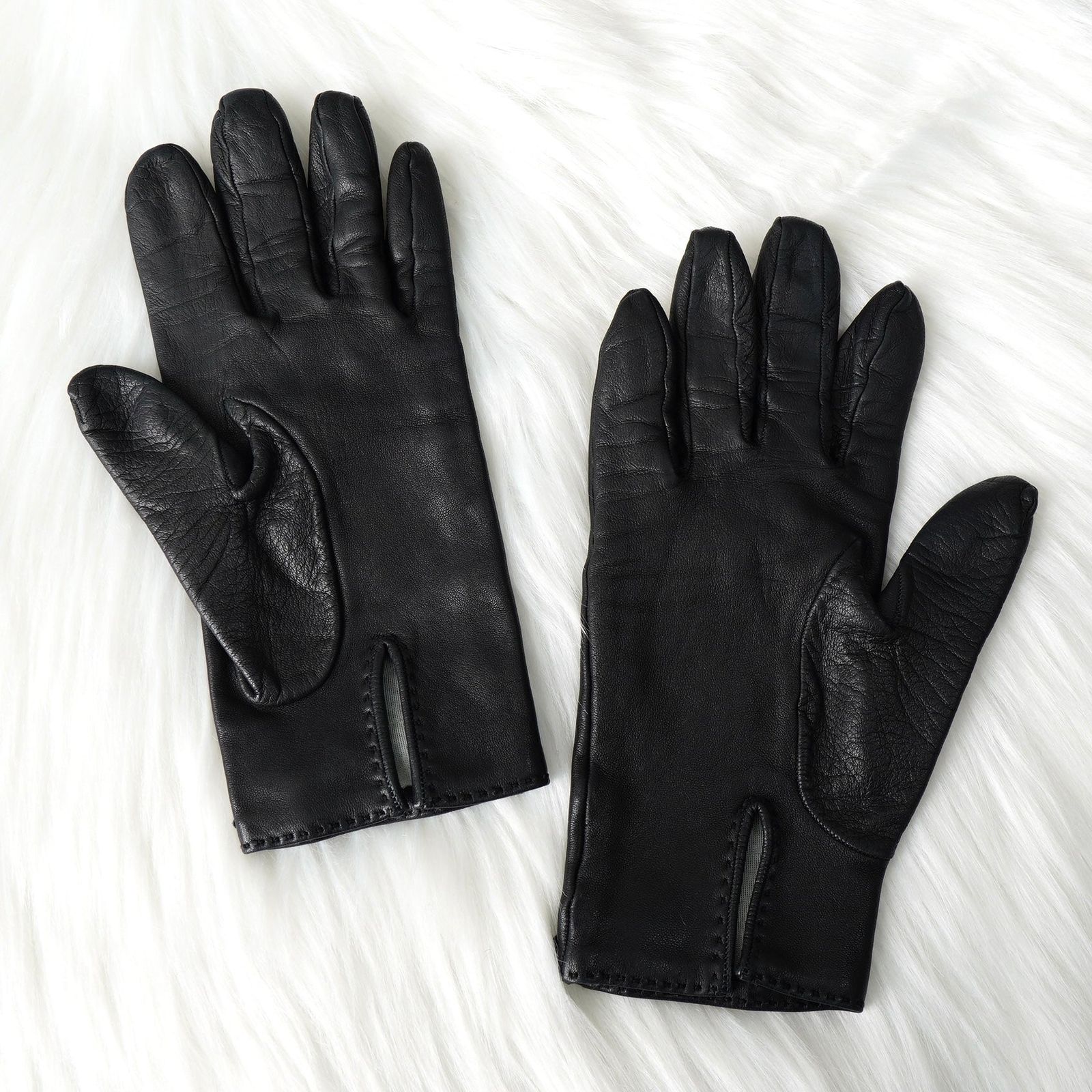 エルメス ケリー レザー 手袋 グローブ ブラック - メルカリ