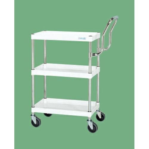 サカエ CSパールワゴン中量 ハイタイプ取手 パールホワイト CSP- 2229948