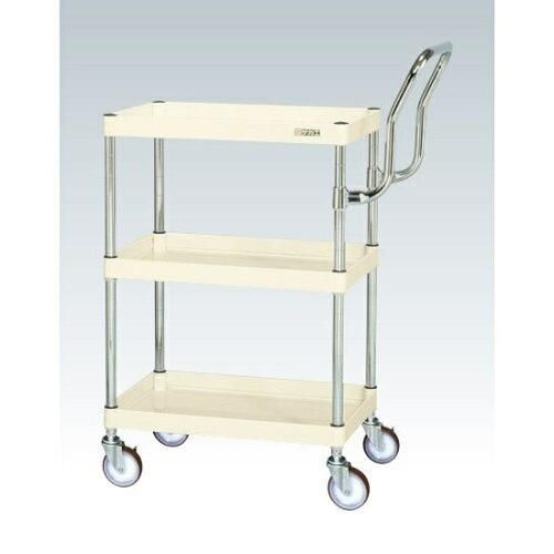 サカエ CSパールワゴン中量 ハイタイプ取手 アイボリー CSP- 2229991