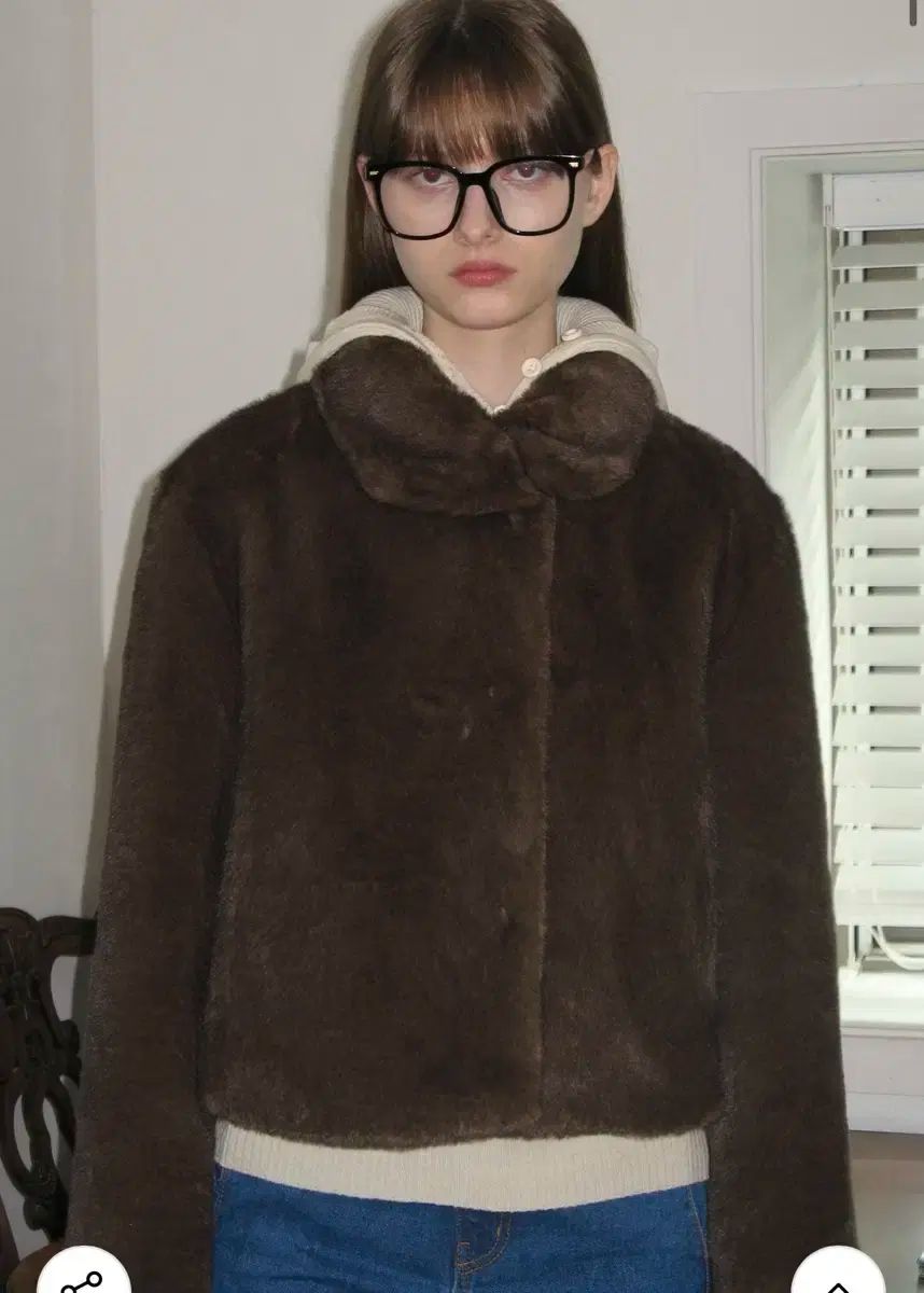 シヌーン ショート ファージャケット