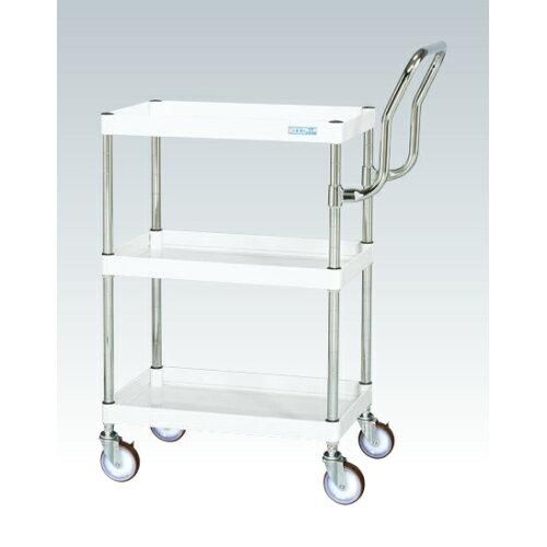 サカエ CSパールワゴン中量 ハイタイプ取手 パールホワイト CSP- 2229988