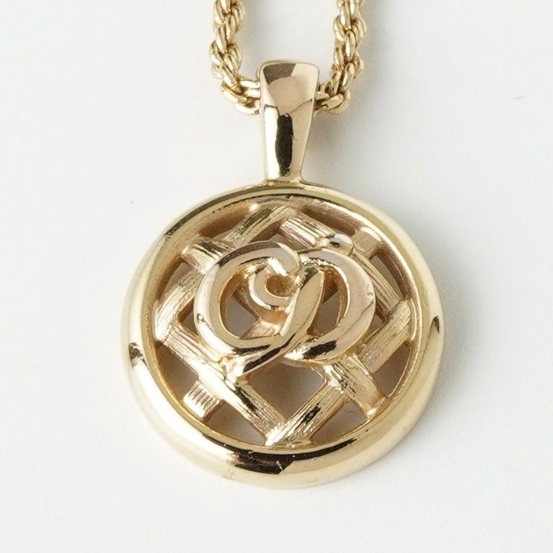 クリスチャン ディオール CDロゴ サークル GP ゴールド ネックレス