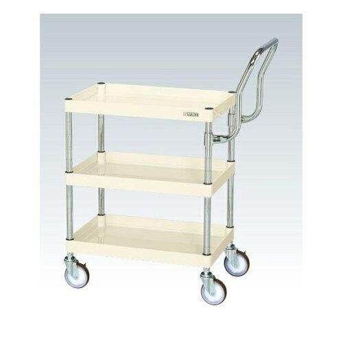 サカエ CSパールワゴン中量 ハイタイプ取手 アイボリー CSP- 2229938