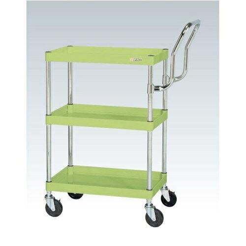 サカエ CSパールワゴン中量 ハイタイプ取手 グリーン CSP 2229986