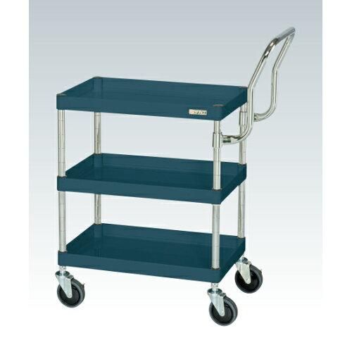 サカエ CSパールワゴン中量 ハイタイプ取手 ダークグレー CSP 7573 HTD 2229934