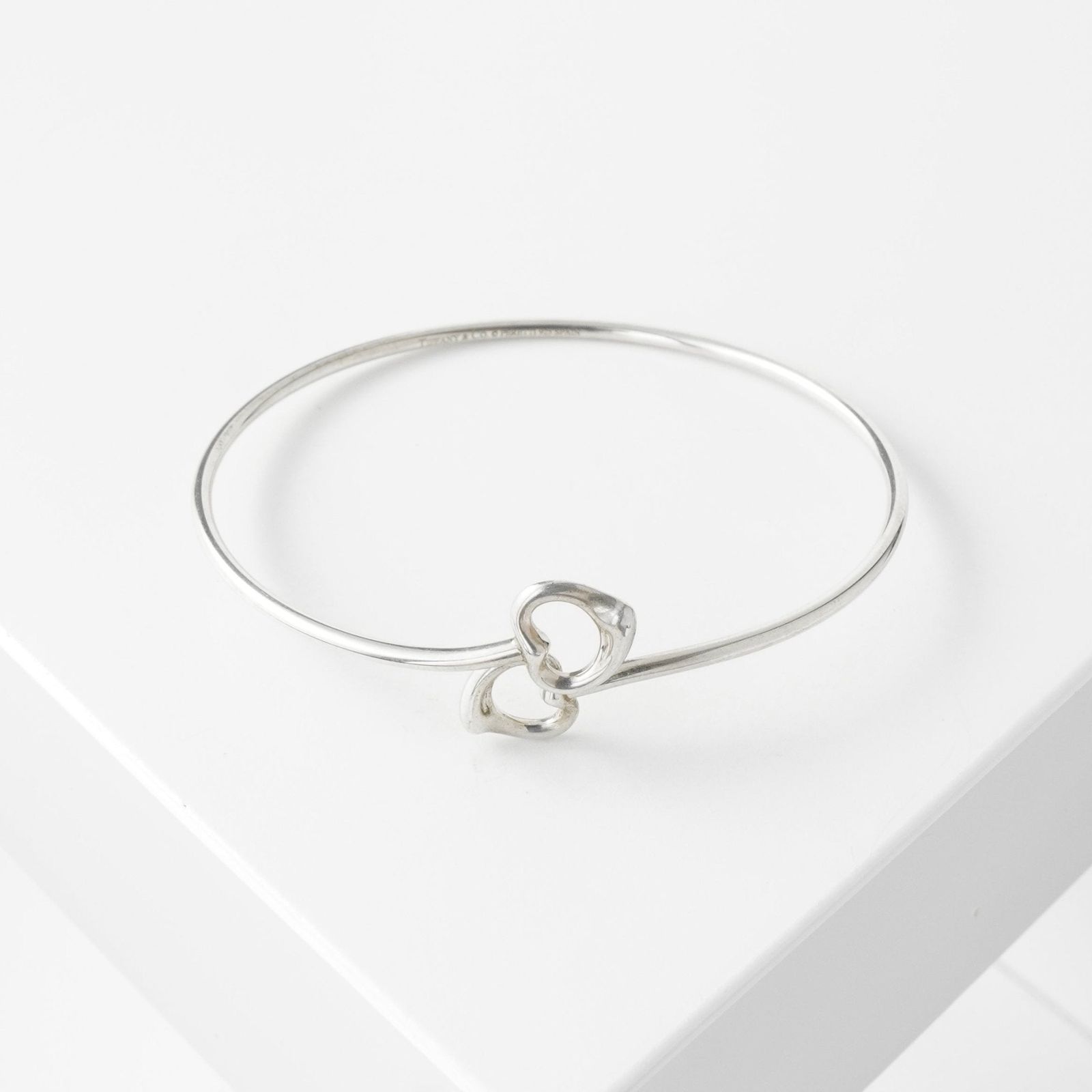 ティファニー ダブルオープンハート シルバー925 バングル - メルカリ