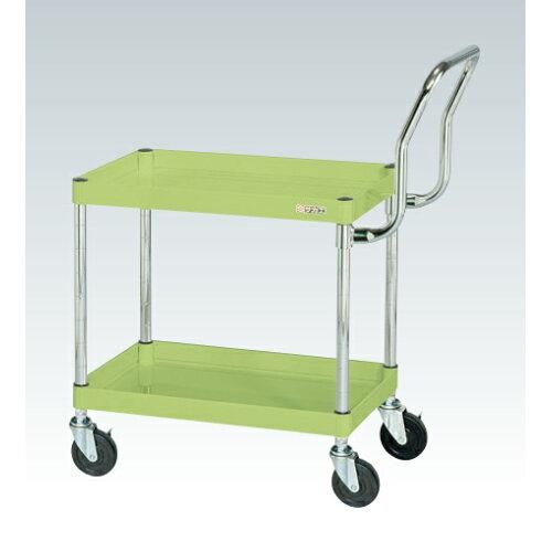 サカエ CSパールワゴン中量 ハイタイプ取手 グリーン CSP-7562 HT 2229927