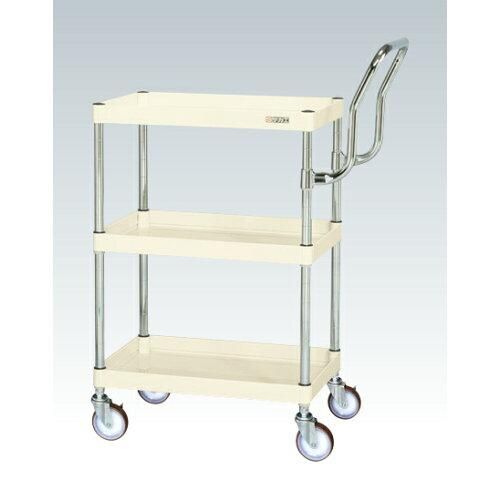 サカエ CSパールワゴン中量 ハイタイプ取手 アイボリー CSP 2229980