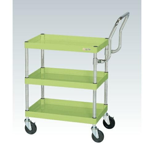 サカエ CSパールワゴン中量 ハイタイプ取手 グリーン CSP 2229920