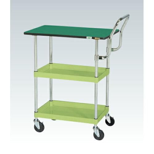 サカエ CSパールワゴン軽量 天板付 ハイタイプ取手 アイボリー CSP 2229035